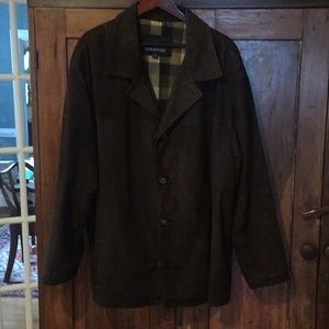 Suede leather jacket